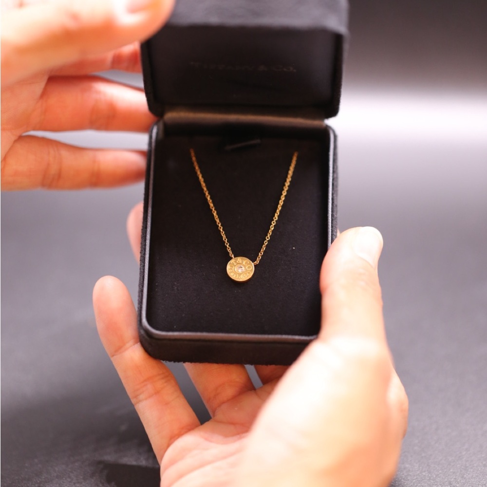Tiffany & Co gold diamond necklace